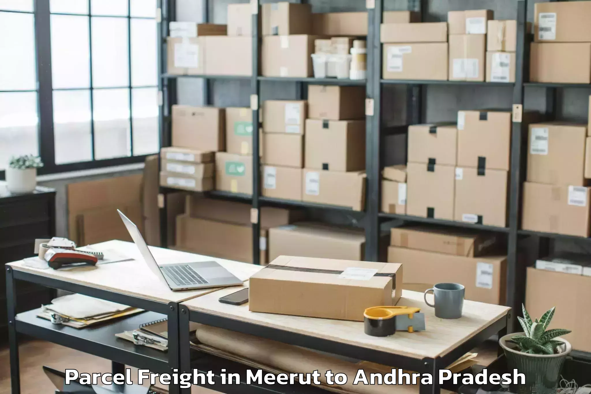 Book Meerut to Kakinada Port Parcel Freight